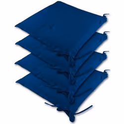 Detex 4X Coussins de Chaise Bleu Sydney Outdoor Hydrofuge 45 x 40 x 6 cm Coussin dassise Garniture chaise de jardin