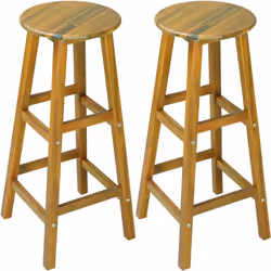 Description générale Ces tabourets de bar en bois d'acacia de style colonial apportent une touche élégante à tout espace, que ...