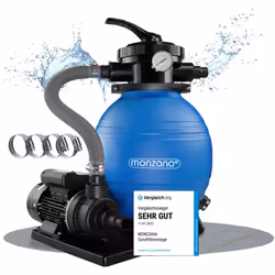 Pour une eau de piscine propre ! Équipé de nombreux accessoires, ce filtre à sable SF12K permet de garder l'eau de votre pisc ...