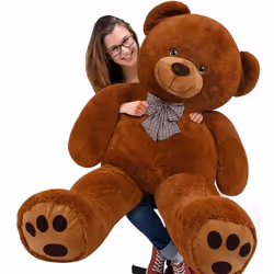 DEUBA Grand nounours géant XXL Teddy Bear - Ours en peluche brun - Enfants/adultes