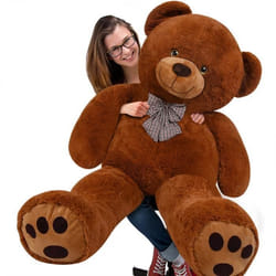 DEUBA Grand nounours géant XXL Teddy Bear - Ours en peluche brun - Enfants/adultes
