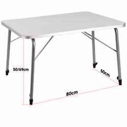 Deuba 101446 table de camping Argent, Blanc - Vue supplémentaire 6