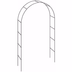 Arche de jardin 240x140x37cm Support pour plantes grimpantes Arche à rosiers Tuteur Décoration extérieure