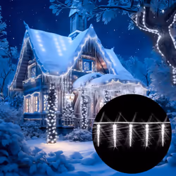 Décoration lumineuse pour Noël ! Cette guirlande de stalactites LED est idéale pour votre habitation. Qu'elle soit installée ...