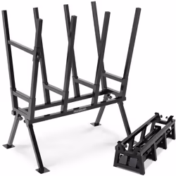 Chevalet de sciage pour bois acier robuste réglable en hauteur sangle de verrouillage extrémités protections chevalet démonta ...