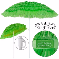 Parasol inclinable Hawaii 195 cm vert Parasol de plage Ø 160 cm réglable Jardin terrasse extérieur