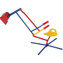 Tractopelle pince/pelle flexible bac à sable enfant - Jardin - Pivotant sur 360°