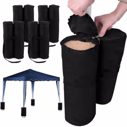 Description générale Les sacs de lestage pour tonnelle assurent une stabilité optimale à votre pavillon, même par tous les te ...