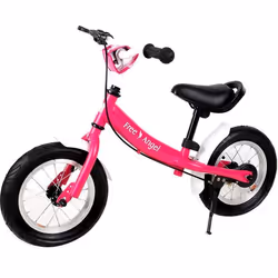 Vélo Street enfant rose - Selle et guidon réglable - Bicyclette Angel
