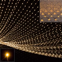 Guirlande lumineuse Filet rideau Lumineux 160 LED blanc chaud Décoration Fêtes