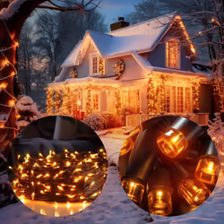 Cette guirlande lumineuse décorative amène une ambiance hivernale à votre extérieur. Vous avez le choix entre 8 fonctions d'i ...