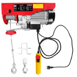 Deuba - Treuil électrique 125 - 800 kg avec câble en acier et boîtier de commande 400/800 kg (de)