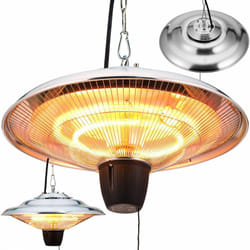No Brand - Deuba Chauffage suspendu Projecteur chauffant 1500W infrarouge extérieur Chauffage électrique de Terrasse