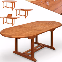 Description générale La table de jardin VANAMO est idéale pour vos repas en extérieur. Avec son système de coulisse Butterfly ...