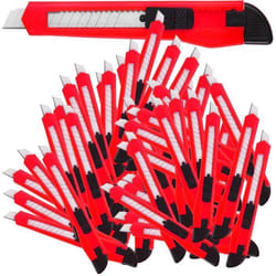Lot de 100 Cutters DEUBA - Lames sécables 9 mm - Orange - Découpe Bricolage travaux