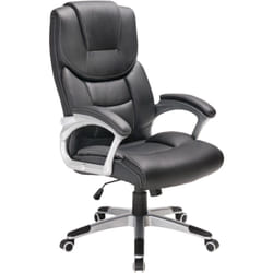 Chaise de bureau ergonomique réglable en hauteur acoudoirs soutien lombaire dossier inclinable roulettes gaming - Deuba