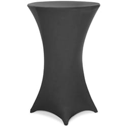 Housse de table de bar bistrot ronde nappe mange debout protection table de cocktail tissu stretch table haute Ø60 cm / Anthracite - Deuba