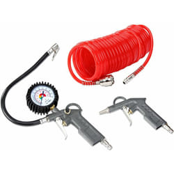 Kit Compresseur Manometre Pneu Tuyau en Spirale Ressort Amortisseur Auto