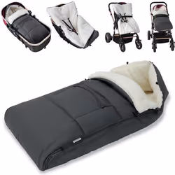 Sac pour bébé 93cm adapté poussettes sièges bébé voitures - gris