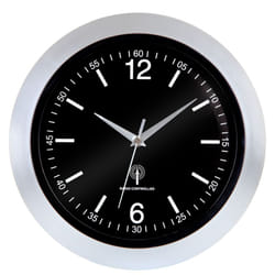 Deuba - monzana® Horloge murale radio pilotée à quartz silencieuse argent ø 31cm avec trotteuse Changement d'heure automatique