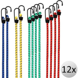 12x Tendeurs élastiques en caoutchouc tendeurs bagage extension 95 cm x 8 mm Ø