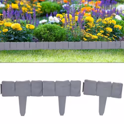 Bordure de jardin - DEUBA - Set Aspect granit - Résistant aux intempéries - Montage facile - Plastique