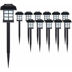 Monzana® Set de 6/12/18/24 lampes solaires piquet pour jardin 8h autonomie lumière extérieur led interrupteur crépusculaire Set de 12