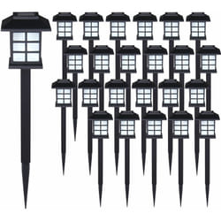 Monzana® Set de 6/12/18/24 lampes solaires piquet pour jardin 8h autonomie lumière extérieur led interrupteur crépusculaire Set de 24