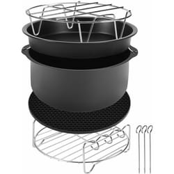 Ensemble d'Accessoires pour friteuse à air chaud Monzana - 9 pièces pour pâtisserie cuisine - moule