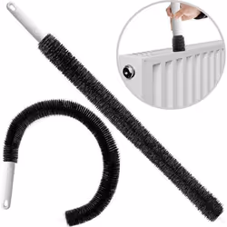 Brosse de nettoyage pour radiateur flexible 84cm plumeau utilisation sec humide
