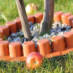 Bordure de jardin en plastique - DEUBA - 405m - Terre cuite