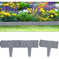 Deuba - Set Bordure de jardin rebord de jardin - Aspect granit 10x = 2,5m pelouse 5,00m (de)