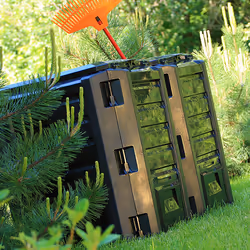 Deuba 106391 Composteur 380 L Noir