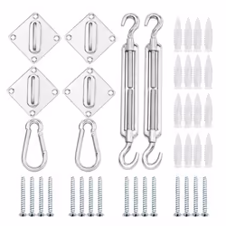 Kit de fixation pour voile dombrage DETEX® fixation auvent store protection