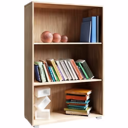 Étagère bibliothèque chêne 115 x 60 x 28 cm Meuble de rangement VELA 3 compartiments pour salon bureau chambre