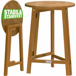 Description générale La table haute pliable en bois massif est l'élément parfait pour vos événements, qu'il s'agisse d'annive ...