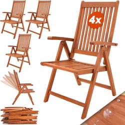 Deuba - Set de 2 ou 4 chaises pliantes Vanamo en bois d''eucalyptus Chaise de jardin pliable extérieur Set de 4