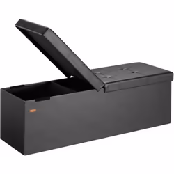 Banc avec espace de rangement 2 en 1 ! Le coffre de rangement dispose d'une structure robuste et fabriquée en panneaux de fib ...