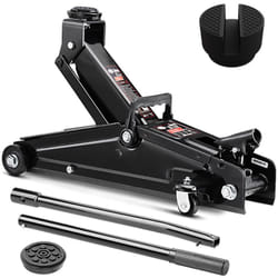 Deuba - Set Cric hydraulique 3 tonnes Patin en caoutchouc anti-rayures set compact et robuste Levée de 135 à 400 mm
