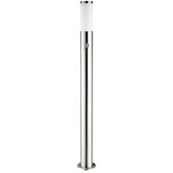 Lampadaire moderne - Luminaire extérieur - Allée, terrasse - Acier inoxydable Argent avec capteur de mouvement