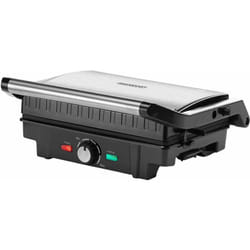 Grill électrique multifonction Grille-viande Presse à paninis Appareil à Sandwich Plancha Barbecue de table 29x24,5x11 cm 1600W