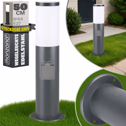 Description générale Illuminez votre jardin avec ces lampadaires en acier inoxydable. Selon le modèle, ils sont équipés d'une ...
