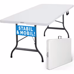 Description générale La table de jardin pliante de 220 x 70 cm est l'accessoire idéal pour vos événements en extérieur. Compa ...