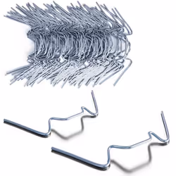50x Clips de vitrage pour serre en acier inoxydable 15mm dépaisseur Type W