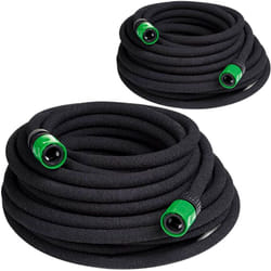 Deuba - Set de 2 Tuyaux d'arrosage micro-poreux Economies d'eau 30 mètres Entretien jardin Irrigation fleurs plantes Jardinage