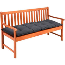 Coussin de banc DETEX - Intérieur Extérieur - 145x45x8cm - 100% Polyester - Anthracite