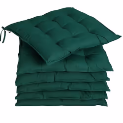 DETEX® 6x Coussin de Chaise Vert Sangles Effet viscoélastique intérieur extérieur sièges Coussins de Chaises Coussin dassise