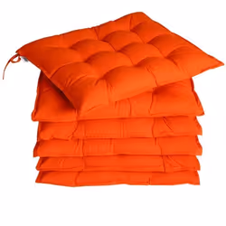 DETEX® 6x Coussin de Chaise Orange Sangles Effet viscoélastique intérieur extérieur sièges Coussins de Chaises Coussin dassis ...