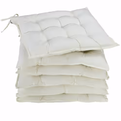 Description générale Apportez confort et élégance à votre espace avec cet ensemble de 6 coussins de chaise. Conçus pour une u ...