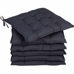 DETEX® 6x Coussin de Chaise Anthracite Sangles Effet viscoélastique intérieur extérieur sièges Coussins de Chaises Coussin da ...